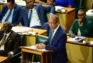 Minister of National Security, Hon. Dr. Horace Chang, makes his contribution to the 2024/25 Sectoral Debate in the House of Representatives on Tuesday (May 14).

