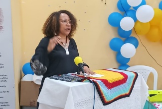 Overseas Jamaican educator, Dr. Paulett Hanson-Kenwood addresses the inaugural Leslie Hanson Distinguished Educator Award, where six educators from early child institutions and primary schools received the award, on Teachers’ Day, May 8, at the Kitson Town Resource Centre, in the parish. The event was organised by the Kitson Town Civic Committee. She also gifted her alma mater, the Kitson Town Primary School, and the first school where she taught, the Paul’s Mountain Primary School, with several specialist reading books.