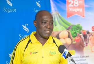  President of the Kingston and St. Andrew Association of Branch Societies (ABS), Jamaica Agricultural Society (JAS),  Albert Green, addresses the launch of ‘Agrofest 2024’ at the Rural Agricultural Development Authority’s (RADA) St. Andrew Parish Office on Friday (May 3). Agrofest will be held on May 25 at the Hope Gardens complex of the Ministry of Agriculture, Fisheries and Mining, starting at 7:00 am.
