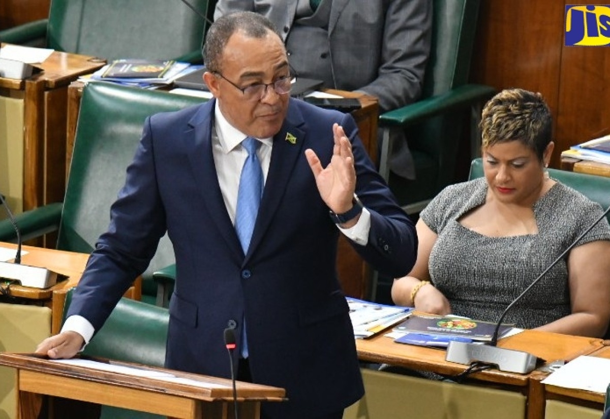 Minister of Health and Wellness, Dr. the Hon. Christopher Tufton, makes his contribution to the 2024/25 Sectoral Debate in the House of Representatives on Tuesday (May 7).

