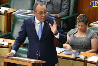 Minister of Health and Wellness, Dr. the Hon. Christopher Tufton, makes his contribution to the 2024/25 Sectoral Debate in the House of Representatives on Tuesday (May 7).

