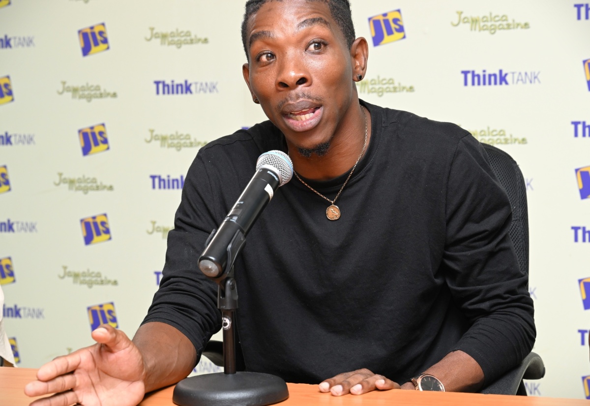 Jamaican actor, Cornelus Orlando Grant, gives his support to the Black River Film Festival (BRFF), while addressing a recent Think Tank at the Jamaica Information Service Montego Bay Regional Office in St. James.