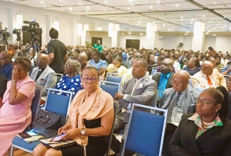 Stakeholders in attendance at the 81st annual Jamaica Police Federation Conference, which was held at the Hilton Rose Hall Resort and Spa in St. James on May 21.

 