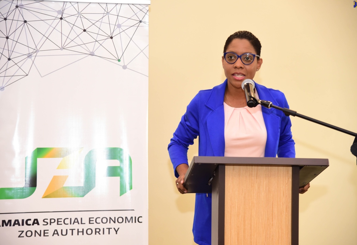 Chief Executive Officer of the Jamaica Special Economic Zone Authority (JSEZA), Kelli-Dawn Hamilton.
