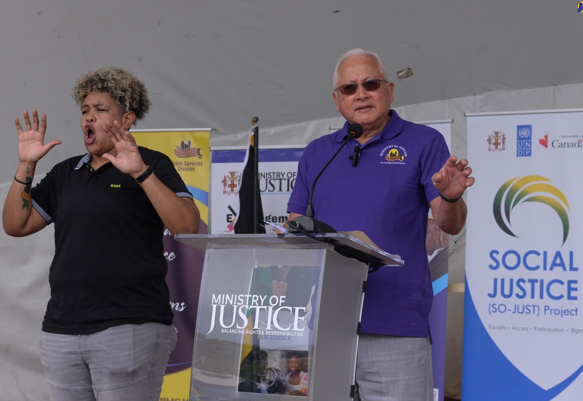 Minister Chuck Attends Justice Fair For Persons With Disabilities