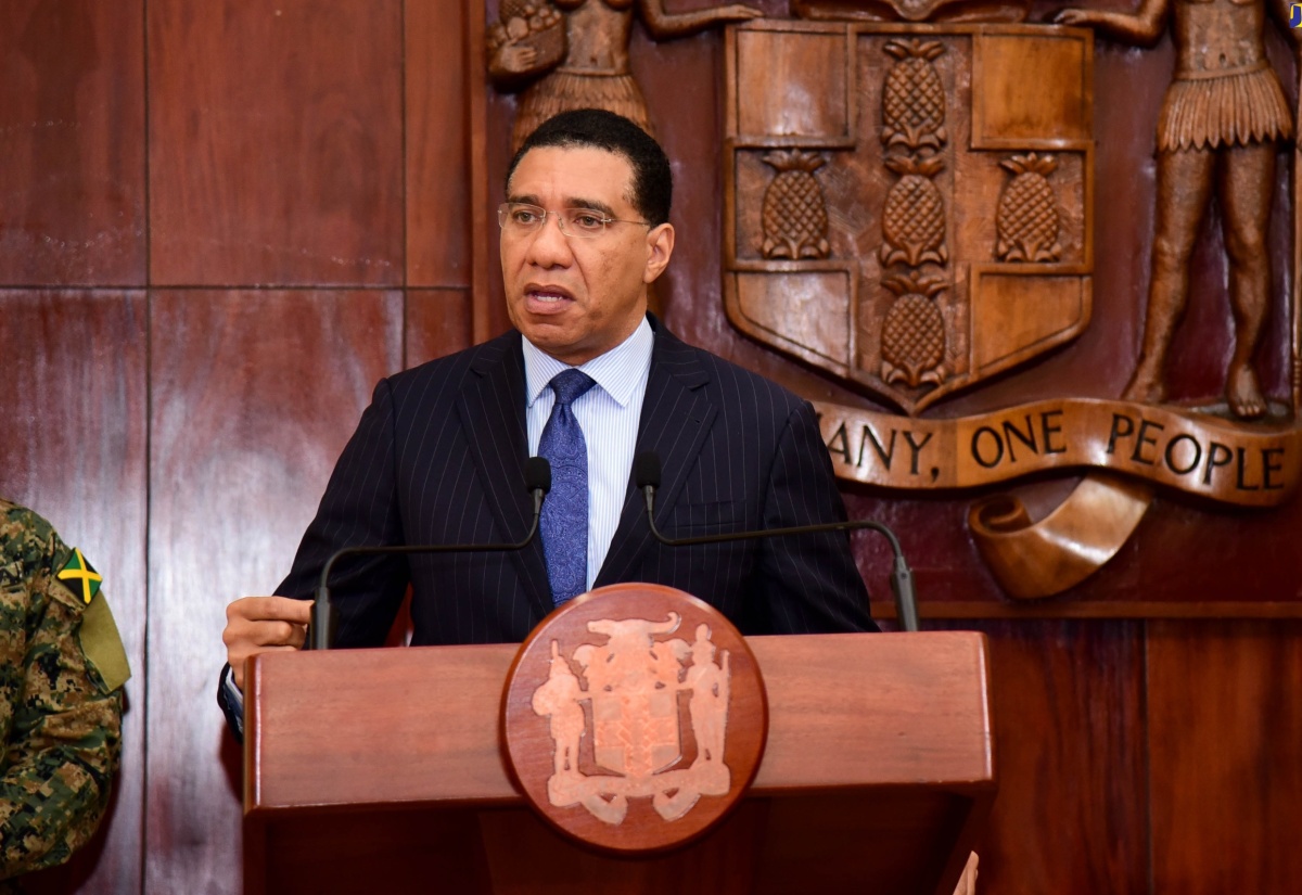 PM Declares Jamaica A Disaster Area for Next Seven Days