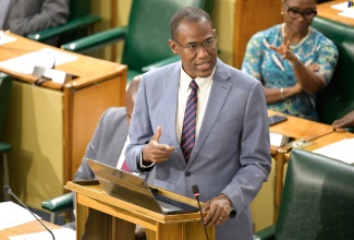 Minister of Finance and the Public Service, Dr. the Hon. Nigel Clarke, makes a statement to the House of Representatives on Tuesday (July 9).

