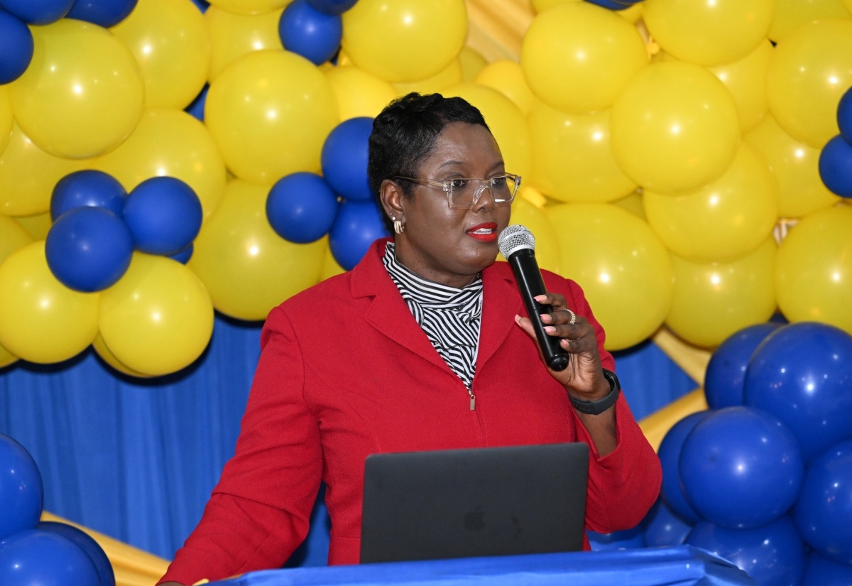 Acting Chief Education Officer, Terry-Ann Thomas Gayle, addresses Region 3 Back to School Conference 2024, at Holiday Haven in Runaway Bay, St. Ann, on July 23.


