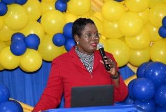 Acting Chief Education Officer, Terry-Ann Thomas Gayle, addresses Region 3 Back to School Conference 2024, at Holiday Haven in Runaway Bay, St. Ann, on July 23.

