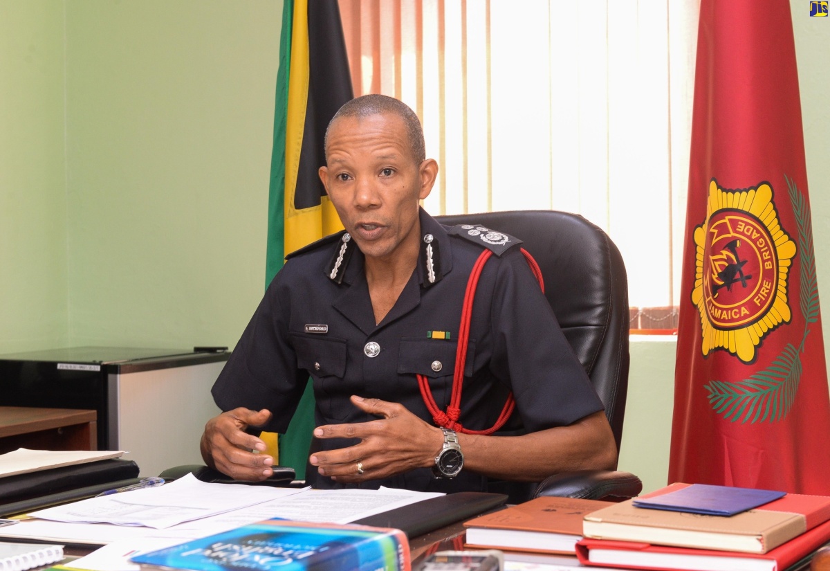Commissioner, Jamaica Fire brigade (JFB), Stewart Beckford.

