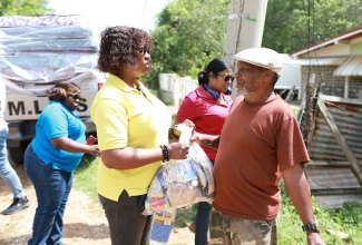 MLSS first responders out in the field in the wake of Hurricane Beryl, delivering Disaster Relief items to 
residents of Palmers Cross and Rosewell communities in Clarendon.