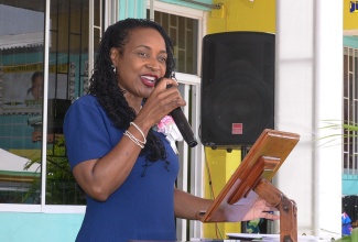 Minister of State in the Ministry of Education and Youth, Hon. Marsha Smith, delivers the keynote address at the graduation exercise of the Marlie Mount Primary and Infant School. The ceremony, themed ‘Celebrating a Legacy of Excellence: Continuing on the Path of Greatness’, took place on July 2 at the institution in Old Harbour, St. Catherine.

