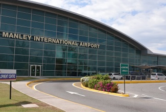 The main terminal building at the Norman Manley International Airport (NMIA) in Kingston.