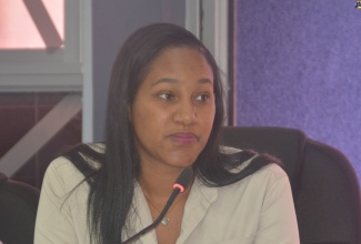 Deputy Chief Public Health Inspector for St. James, Nadia Burgess, speaks at the Disaster Preparedness, Hazard Mitigation and Safety Committee meeting of the St. James Municipal Corporation, on Thursday (July 18).

