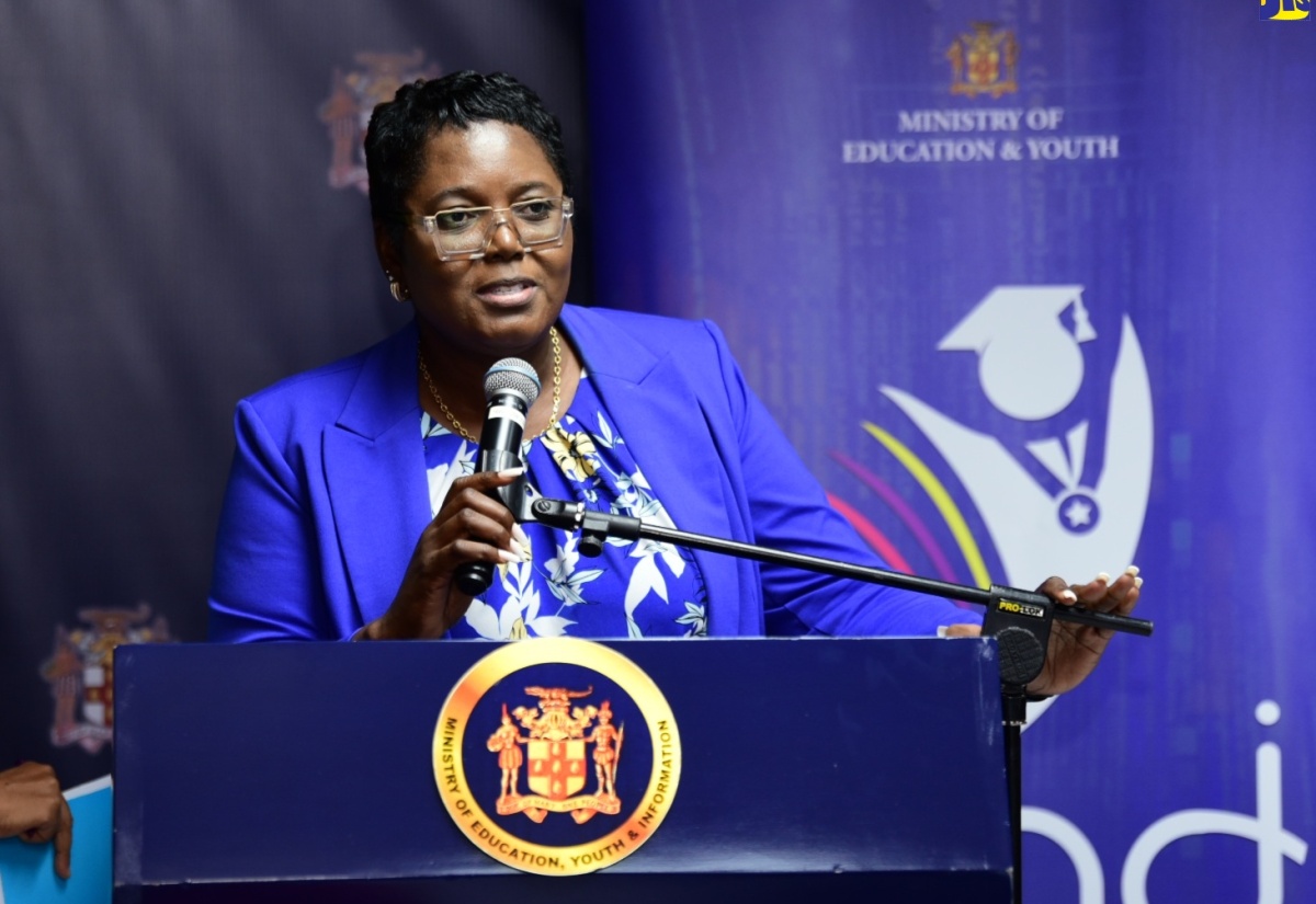 Acting Chief Education Officer, Terry-Ann Thomas Gayle, responds to a question during Monday’s (August 26) press conference to provide a report on Jamaica’s performance in the May/June 2024 CSEC and CAPE examinations, at the Ministry’s offices in Kingston.

