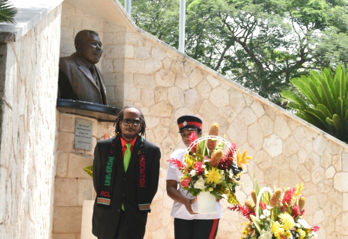 PHOTOS: Floral Tribute To Mark 137th Anniversary Of Marcus Garvey’s Birth