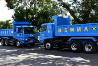 These National Solid Waste Management Authority (NSWMA) tipper trucks are used in the removal of bulky waste.

