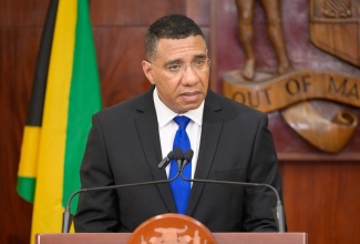 Prime Minister, the Most Hon. Andrew Holness, speaking during Wednesday’s (September 4) post-Cabinet press briefing at Jamaica House.

