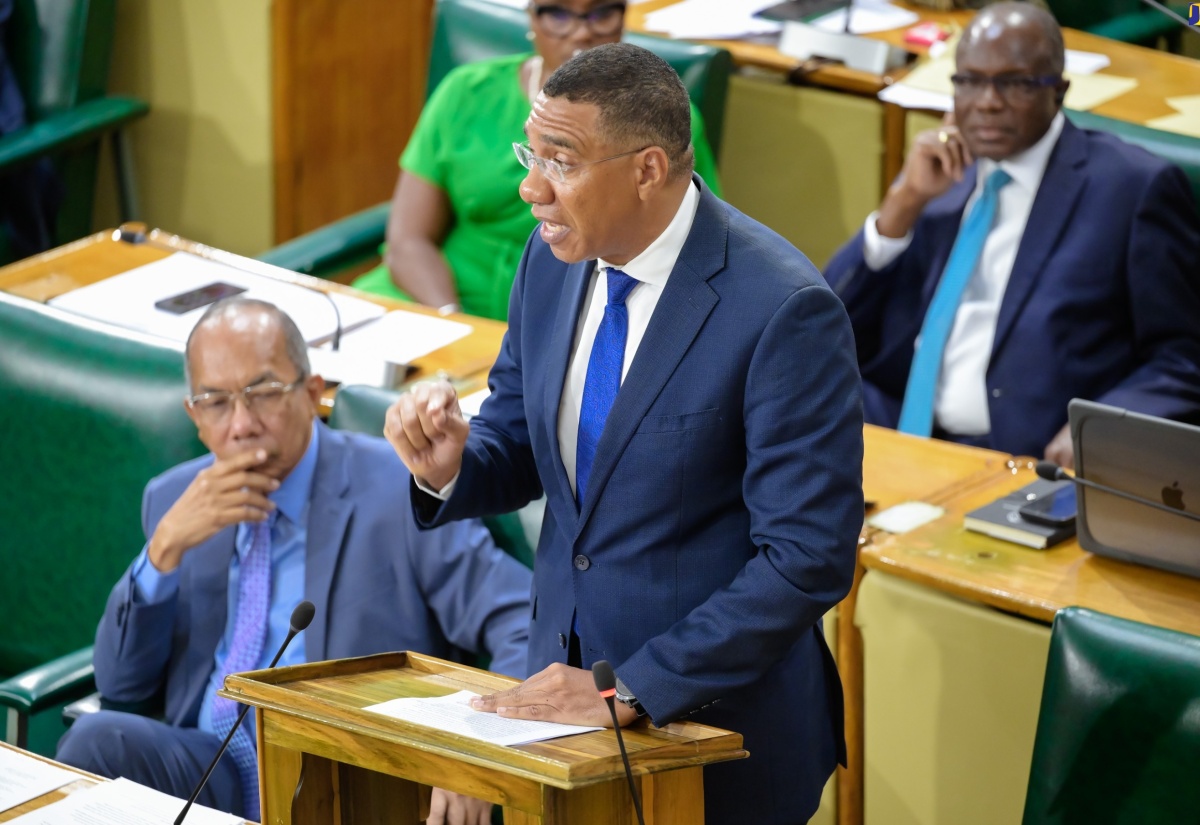 Prime Minister, Dr. the Most Hon. Andrew Holness, speaking in the House of Representatives on Tuesday (September 17).

