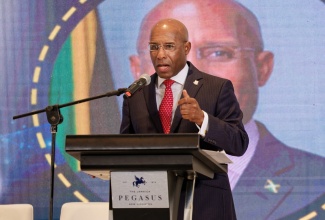 Minister of Industry, Investment and Commerce, Senator the Hon. Aubyn Hill, underscores the critical role of digital transformation in Jamaica’s future economic success while delivering the main address at the Digital Jamaica Summit and Showcase, held recently at The Jamaica Pegasus hotel in Kingston.

